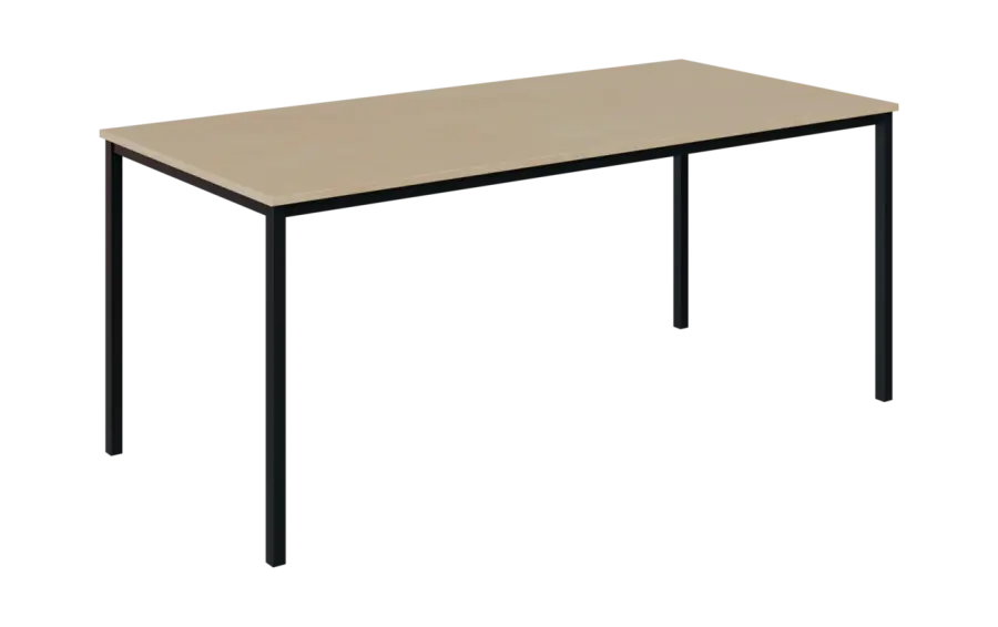 JPT 180 Jídelní stůl 1800 x 800 mm, deska bříza irská / podnož černá